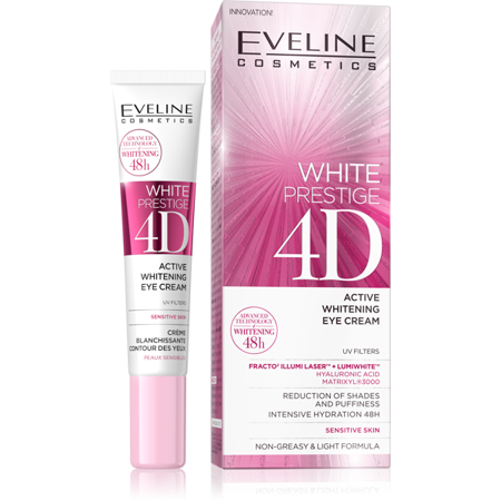 کرم دور چشم وایت پرستیژ 4D اولاین EVELINE